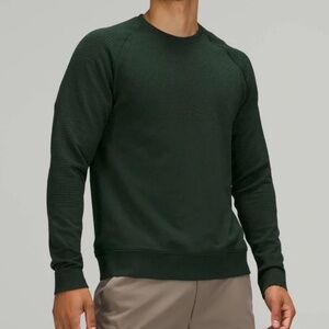 Lululemon Men's Engineered Warmth Long-Sleeve Crew Size L Wool Blend Green